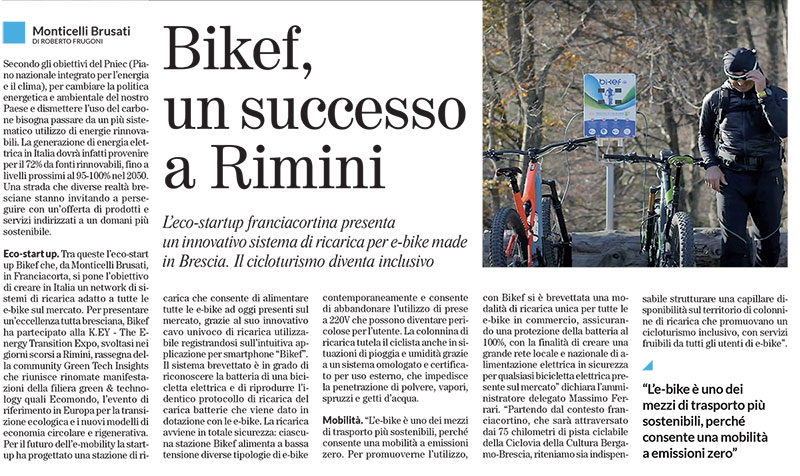 La Voce del Popolo: Bikef, un successo a Rimini