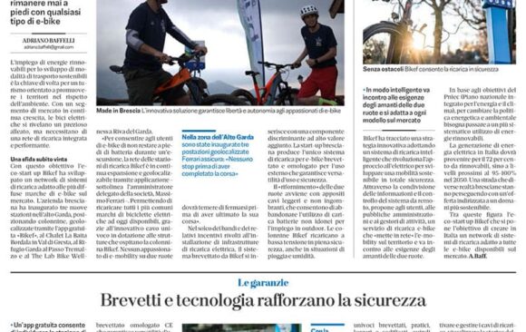 Bresciaoggi: Bikef, l’energia pulita per la mobilità sostenibile